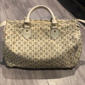 Mini Lin Croisette Speedy 30 Blue Louis Vuitton